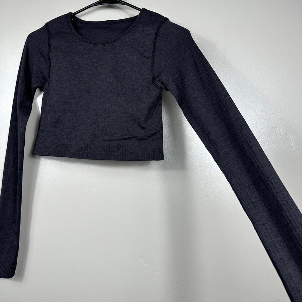 Lululemon Ebb to Street Long Sleeve Black Size 4 - Picture 2 of 9